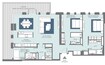 Meraas Bluewaters 2 Beds Layout