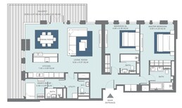 2 Beds 1918 Sq. Ft. Apartment in Meraas Bluewaters