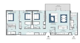 3 Beds 2045 Sq. Ft. Apartment in Meraas Bluewaters