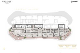 4 Beds 6439 Sq. Ft. Penthouse in Meraas Bulgari Lighthouse