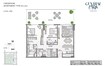 Meraas Castleton Central Park 2 Beds Layout