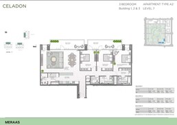 3 Beds 2142 Sq. Ft. Apartment in Meraas Celadon Central Park