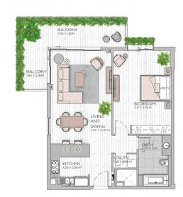 1 Bed 1054 Sq. Ft. Apartment in Meraas Central Park