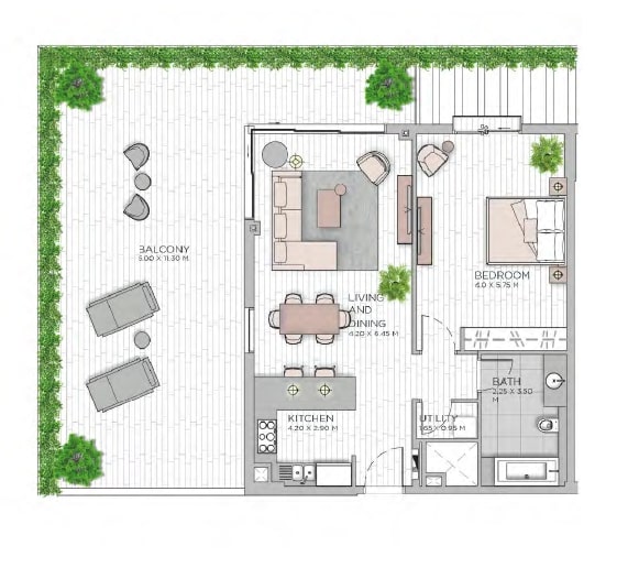 1 Bed 1588 Sq. Ft. Apartment in Meraas Central Park