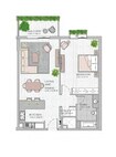 Meraas Central Park 1 Bed Layout