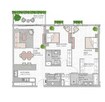 Meraas Central Park 2 Beds Layout
