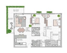 2 Beds 1567 Sq. Ft. Apartment in Meraas Central Park