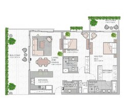 2 Beds 1829 Sq. Ft. Apartment in Meraas Central Park