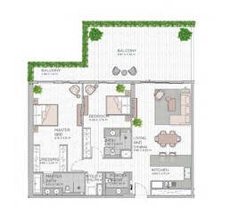 2 Beds 1862 Sq. Ft. Apartment in Meraas Central Park