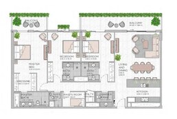 3 Beds 2138 Sq. Ft. Apartment in Meraas Central Park