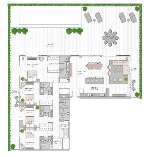 4 Beds 5194 Sq. Ft. Apartment in Meraas Central Park