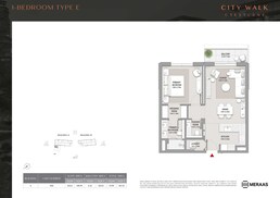 1 Bed 817 Sq. Ft. Apartment in Meraas City Walk Crestlane