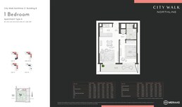 1 Bed 813 Sq. Ft. Apartment in Meraas City Walk Northline