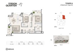 2 Beds 1264 Sq. Ft. Apartment in Meraas Design Quarter