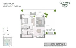 1 Bed 1310 Sq. Ft. Apartment in Meraas Erin Central Park