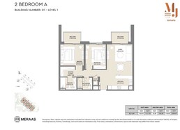 2 Beds 1249 Sq. Ft. Apartment in Meraas Jomana