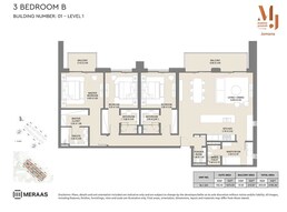 3 Beds 2185 Sq. Ft. Apartment in Meraas Jomana