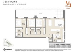 3 Beds 2753 Sq. Ft. Apartment in Meraas Jomana
