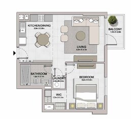 1 Bed 696 Sq. Ft. Apartment in Meraas La Sirene