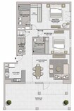Meraas La Sirene 2 Beds Layout