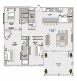 3 Beds 2324 Sq. Ft. Apartment in Meraas La Sirene