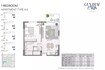 Meraas Laurel Central Park Apartments 1 Bed Layout