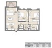 Meraas MJL Jadeel 2 Beds Layout