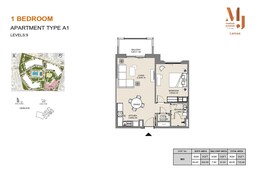 1 Bed 732 Sq. Ft. Apartment in Meraas MJL Lamaa