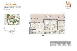 3 Beds 2515 Sq. Ft. Apartment in Meraas MJL Lamaa