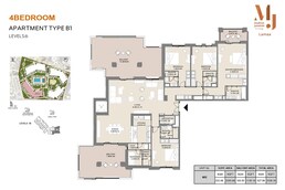 4 Beds 3530 Sq. Ft. Apartment in Meraas MJL Lamaa