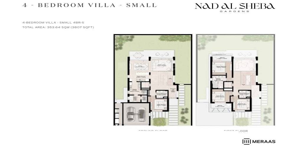 Meraas Nad Al Sheba Gardens 4 Beds Layout