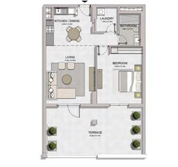 1 Bed 1133 Sq. Ft. Apartment in Meraas Port De la Mer