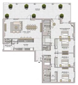 4 Beds 3291 Sq. Ft. Apartment in Meraas Port De la Mer