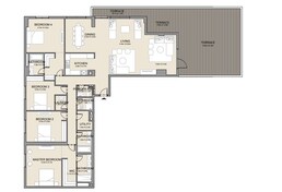 4 Beds 3608 Sq. Ft. Apartment in Meraas Port De la Mer La Cote