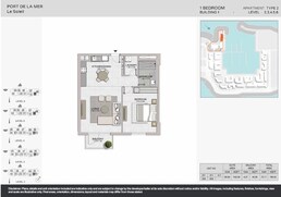 1 Bed 787 Sq. Ft. Apartment in Meraas Port de La Mer Le Soleil