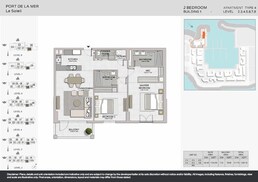2 Beds 1203 Sq. Ft. Apartment in Meraas Port de La Mer Le Soleil