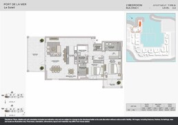 2 Beds 1991 Sq. Ft. Apartment in Meraas Port de La Mer Le Soleil