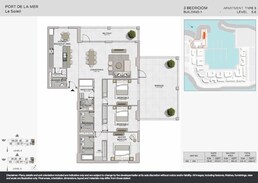 3 Beds 2542 Sq. Ft. Apartment in Meraas Port de La Mer Le Soleil