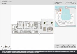 4 Beds 2723 Sq. Ft. Apartment in Meraas Port de La Mer Le Soleil