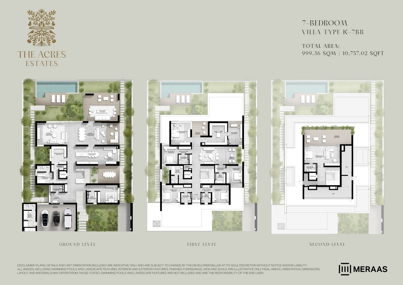 7 Beds 10757 Sq. Ft. Villa in Meraas The Acres Estates