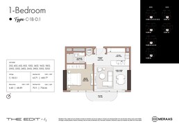 1 Bed 754 Sq. Ft. Apartment in Meraas The Edit