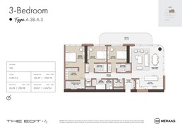 3 Beds 2267 Sq. Ft. Apartment in Meraas The Edit