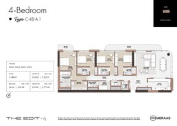 4 Beds 2771 Sq. Ft. Apartment in Meraas The Edit