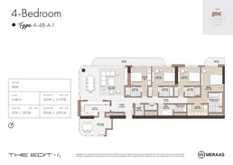 4 Beds 2975 Sq. Ft. Apartment in Meraas The Edit