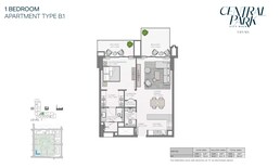 1 Bed 986 Sq. Ft. Apartment in Meraas Thyme Central Park