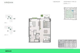 1 Bed 833 Sq. Ft. Apartment in Meraas Viridian Residences