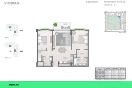 2 Beds 1096 Sq. Ft. Apartment in Meraas Viridian Residences