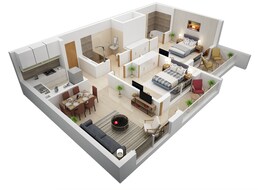 2 Beds 1018 Sq. Ft. Apartment in Meraki Genesis