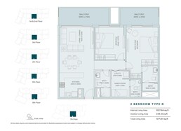 2 Beds 1272 Sq. Ft. Apartment in Meraki The Haven Phase 3