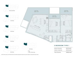 2 Beds 1359 Sq. Ft. Apartment in Meraki The Haven Phase 3